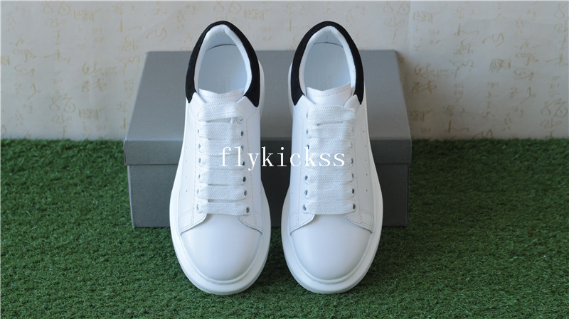 Alexander McQueen Oversized Sneaker White Black Suede